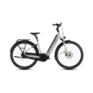 Bicicleta Electrica Cube SUPREME RT HYBRID COMFORT EXC 600 EASY ENTRY, Champagne GREY, 2026 – 28"