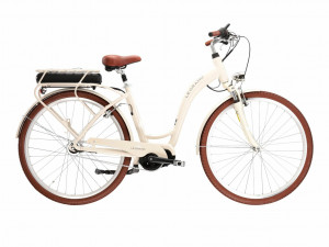 Bicicleta Electrica Le Grand eLille 3, Bej/Alb, Marimea L, Roti 28 Inch