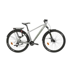 Bicicleta Kross Hexagon 4.0 silver / green / glossy