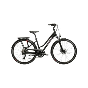 Bicicleta Kross Trans 7.0 black/pink glossy