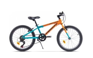 Bicicleta MTB Copii Pegas Mini Drumet 20'' Mtb Portocaliu Turcoaz 2022