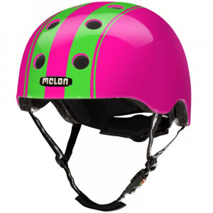 Casca ciclism Melon Double Green Pink, roz/verde
