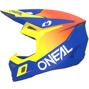 Casca O'NEAL 3SRS Youth Solid V.26, Albastru/Galben Neon