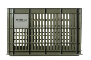 Cos bicicleta Basil Crate M, 45.25x35x25cm, moss green, 29.5l, plast.