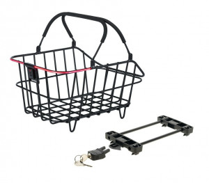 Cos bicicleta spate Basil Cento Aluminiu Nordlicht Racktime 46x34x26cm