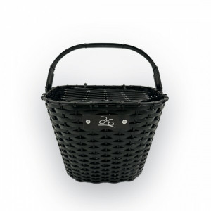 Cos fata bicicleta de plastic Click, detasabil, negru, A258