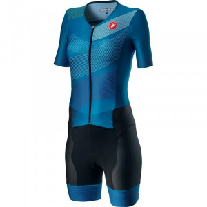 Costum Triatlon cu maneca scurta Castelli Free Sanremo 2 W Suit Multicolor Marine