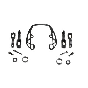 EVO2 adapter, for one brake, black, incl. EVO2 mounting plate, black (PU = 1 piece)
