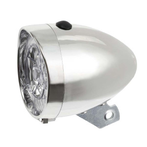 Far cu baterii silver 3 leduri