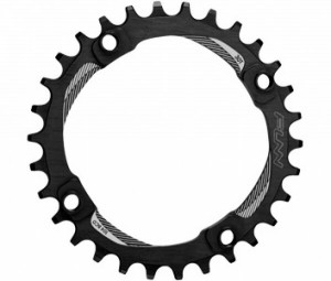 Foaie angrenaj Funn Solo alu 7075, 32T, BCD 104mm, 10-11vit neagra