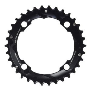 Foaie Mtb 34t 104 Al5 2x10 Cu Stift, Negru Mat