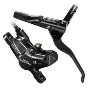 Frana pe disc Shimano Deore BL-T6000(L) BR-M6000(F) J-KIT fara adaptor placute resin (fara aripioare de racire) furtun 1000mm negru