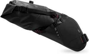 Geantă de șa Roll-Top, impermeabilă, 8 L, negru