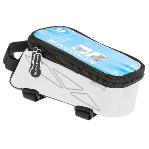 Geanta M-Wave,Tope Tube, fixare 3 puncte, negru/alb