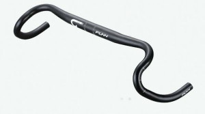 Ghidon Funn G-Wide Gravel, Triple-butted Alu.6061, 31,8mm, Backsweep 6, Flare angle 25, L.500, negru matt