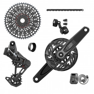 Groupset Sram X0 T-type Eagl.AXS E-MTB BROSE, 160mm, 36T., XS-1295, 10-52T.