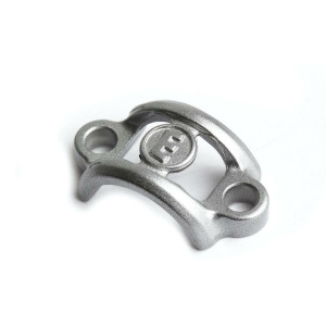 Handlebar clamp aluminum, silver, without screws (PU = 1 piece)