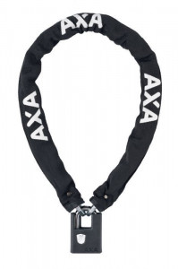 Incuietoare cu lant AXA Clinch 105x7.5 Black soft