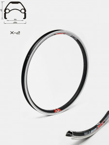 Janta CROSSER X2 20" 36H Negru