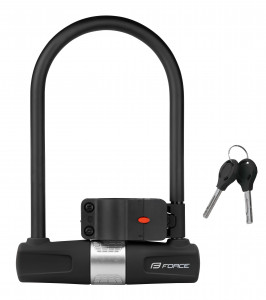Lacat U-lock FORCE cu suport de prindere 11.5x18.9cm negru