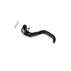 Lever blade HC, 1-finger aluminum lever blade, black, with Reach Adjust, chrome, for MT6/MT7/MT8/MT TRAIL SL, from MY2015 (PU = 1 pi ece)