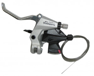 Maneta frana+schimbator Shimano Altus ST-M310 2-Finger 3v, fata, V-Brake, 1800mm, silver