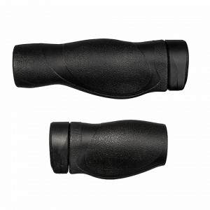 Mansoane handlebar grips Herrmans Clik Comfort 123/90MM, 22MM, BLACK, PAIR