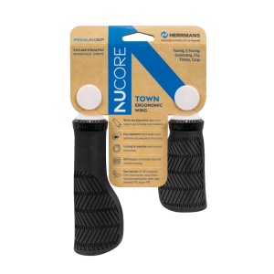 Mansoane Herrmans Nucore Town Wave 130/90mm, Diametru 22mm, Negru, DD48 BL+AR