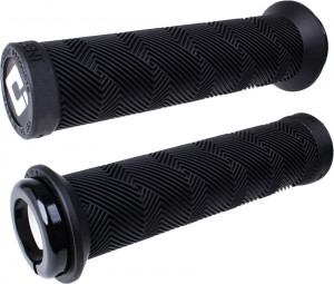 Mansoane ODI Griffe Tangent Contour V2.1 negru, 135mm lock-on negru