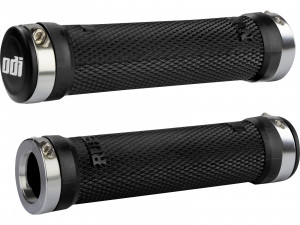 Mansoane ODI MTB Ruffian Lock-On, 130 mm, negre-silver