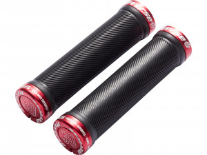 Mansoane REVERSE Spin Lock On 30mm x 130mm negru/rosu