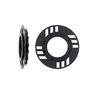 MIRANDA chainguard-set for e-bike incl. chainring 15 teeth, offset 8.65 mm, for GEN2, black (PU = 1 set)