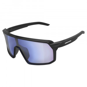 Ochelari de soare Cratoni Skyvision photochro BLACK MATT, LENS TRANSPARENT, BLUE MIRROR