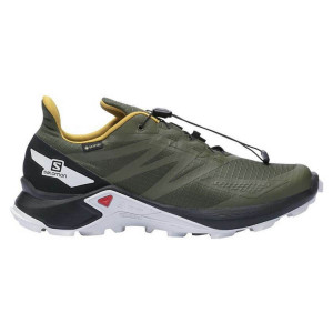Pantofi alergare barbati Salomon Supercross BLAST GTX Olive Night/Black