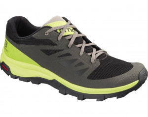 Pantofi drumetie Salomon Outline beluga/lime green/vintage barbati