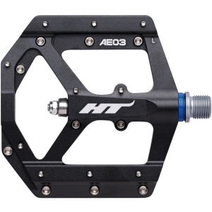 Pedale HT Components AE03, Platformă MTB, Corp Aluminiu CNC, Ax Cromoly, Sistem Rulmenți EVO+, 20 Pini Schimbabili