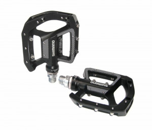 Pedale MTB-Pedal PD-GR 500 BLACK, FLAT, W/O REFLECTORS