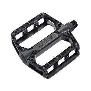 Pedale Wellgo B155 MTB/BMX aluminiu late negre