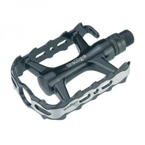 Pedale Wellgo C27G alu negru cu argintiu 270gr.