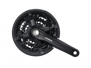 Pedalier CWS Shimano MT210-3 44/32/22 teeth 175mm FC-MT 210-3, BLACK, FIXED AXLE W. KSS