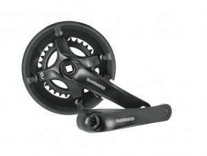Pedalier Shimano TY501 46/30 175mm negru FCTY501 patrat 7/8V w. CG