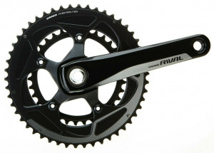 Pedalier Sram Rival22 GXP 34-50T Yaw 172.5mm, BLACK, 11V, W/O INNER BEARING