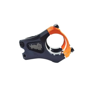 Pipa Funn Equalizer, Alu.6061- Full CNC, 35mm, rise/ridicare 0, 1-1/8, Ext:50mm, corp negru /clema portocalie, AM