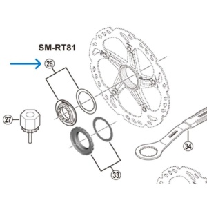 Piulita De Strangere SHIMANO SM-RT81
