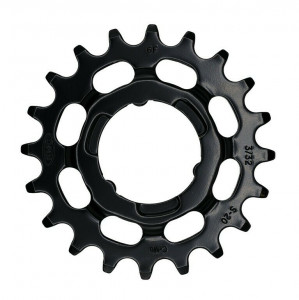 Placa pedalier pentru eBike KMC pentru Shimano 1/2" X 3/32", 20 T, negru