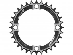 PLaca pedalier REVERSE CHAINRING BLACK ONE 104mm 32T Narrow-Wide negru-argintiu