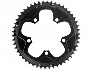 Placa pedalier Road 50T 110 B V2 aluminum 4mm black (50-34)