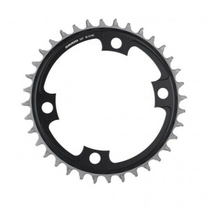 Placa pedalier Sram Road 12V, X-Sync aluminiu negru 36T, 107MM BC