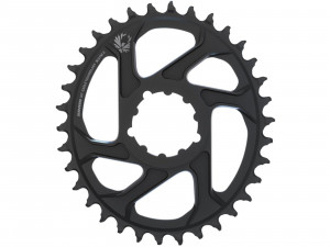 Placa pedalier X-SYNC 2 Oval 34T Direct Mount 3mm Offset Boost Alum Eagle Black