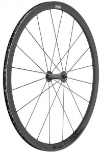 Roata fata DT Swiss PR 1400 Dicut 32 Oxic 28"/18 graphite, 100/5mm QR